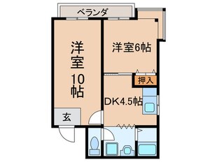 信開ビルの物件間取画像